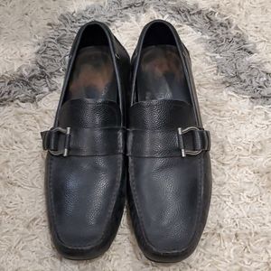 Mens Black Ferragamo loafers